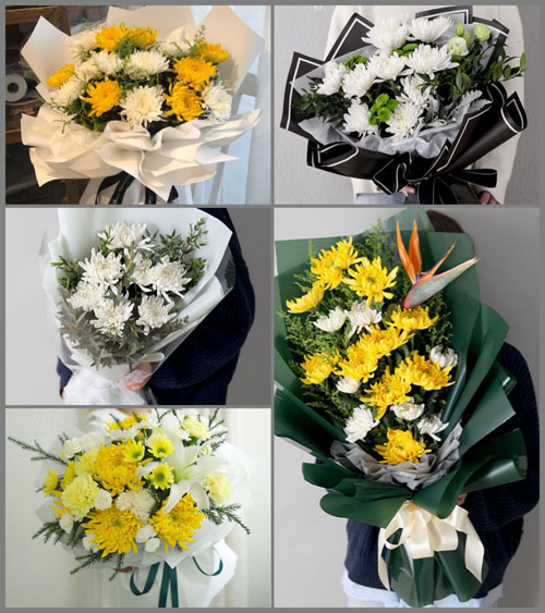 河北石家庄行唐县上方乡白事花束代送